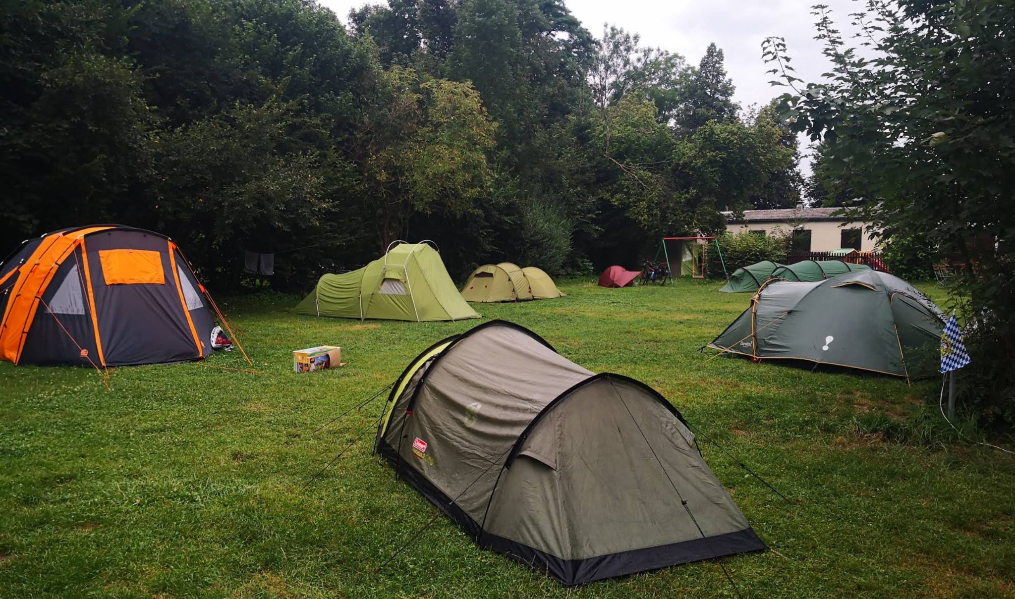 Zeltwiese des Donaucampings